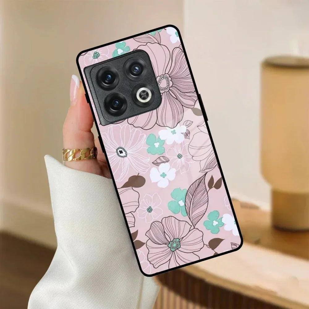 Peach Flower Glass Phone Cover for OnePlus - ShopOnCliQ