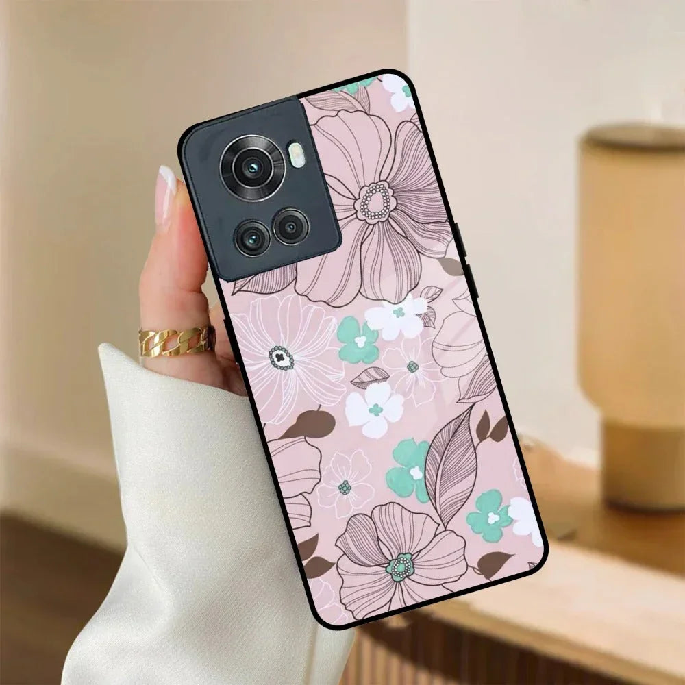 Peach Flower Glass Phone Cover for OnePlus - ShopOnCliQ