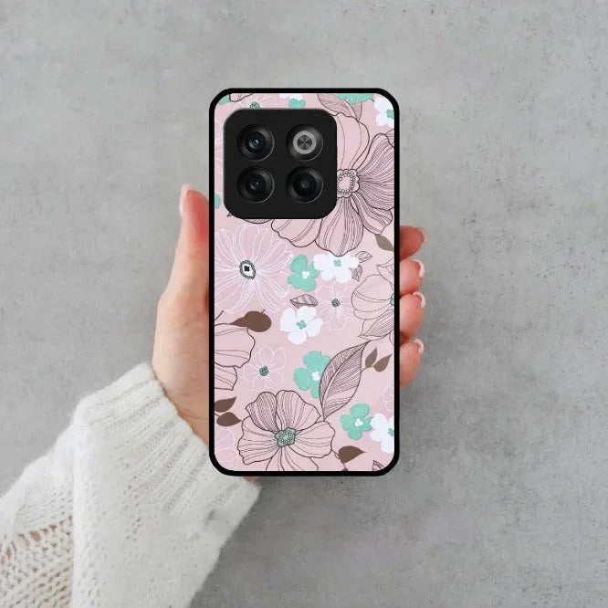 Peach Flower Glass Phone Cover for OnePlus - ShopOnCliQ