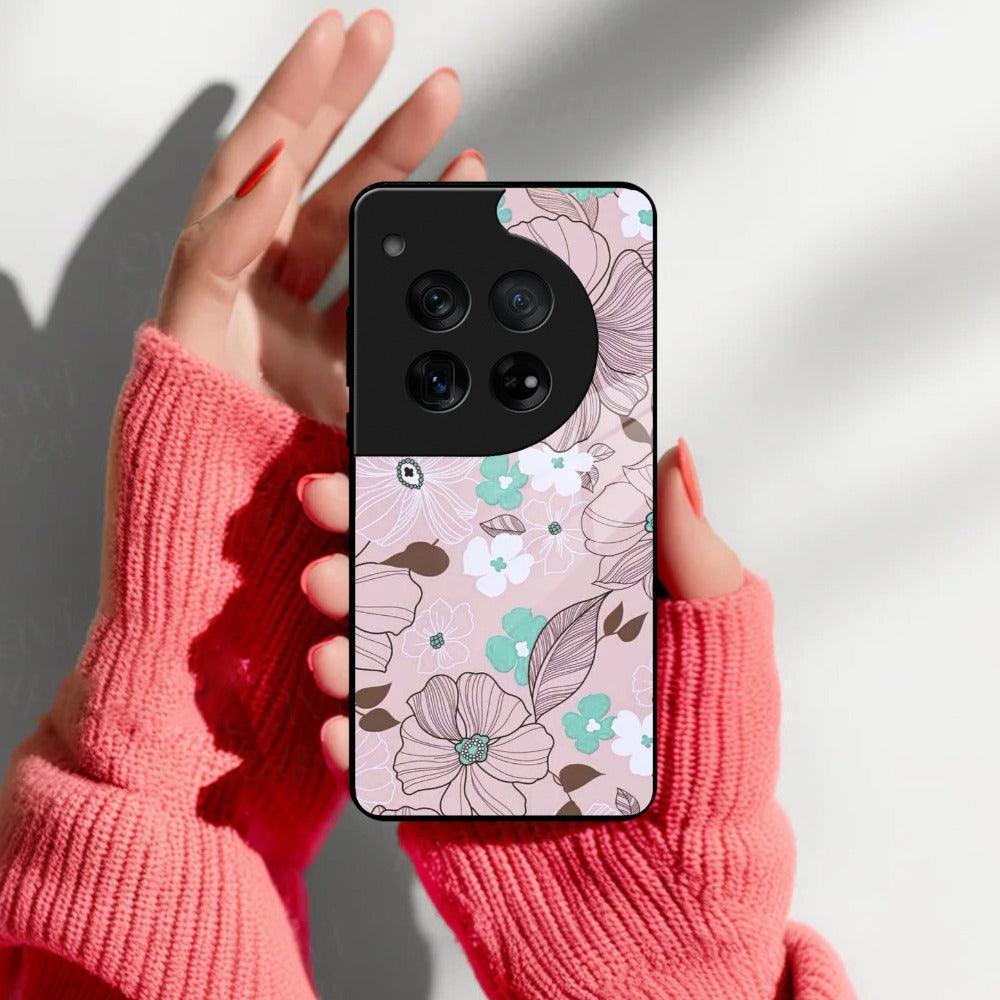 Peach Flower Glass Phone Cover for OnePlus - ShopOnCliQ