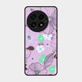 Peach Flower Glass Phone Cover for Oneplus 13 5G