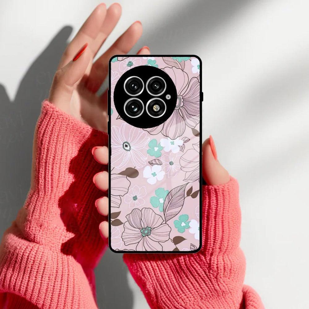 Peach Flower Glass Phone Cover for OnePlus - ShopOnCliQ