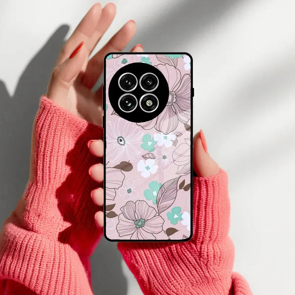Peach Flower Glass Phone Cover for OnePlus - ShopOnCliQ