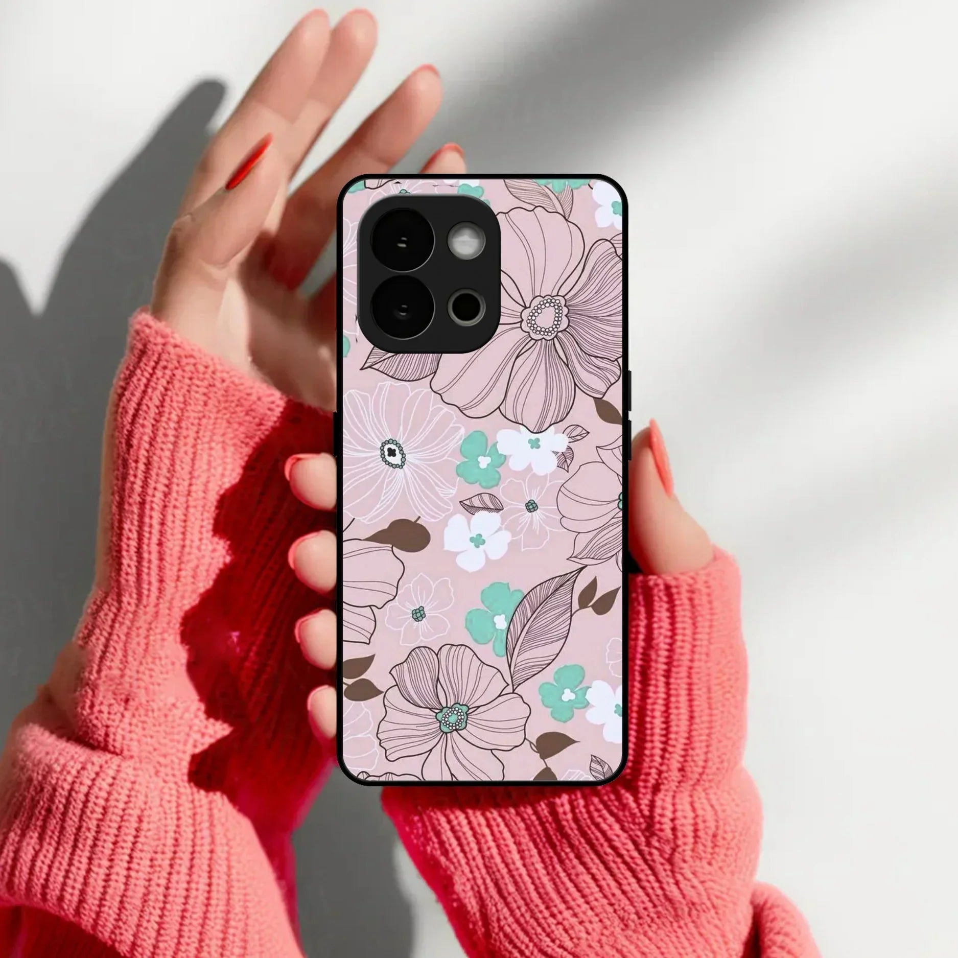 Peach Flower Glass Phone Cover for OnePlus - ShopOnCliQ