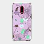 Peach Flower Glass Phone Cover for Oneplus 7