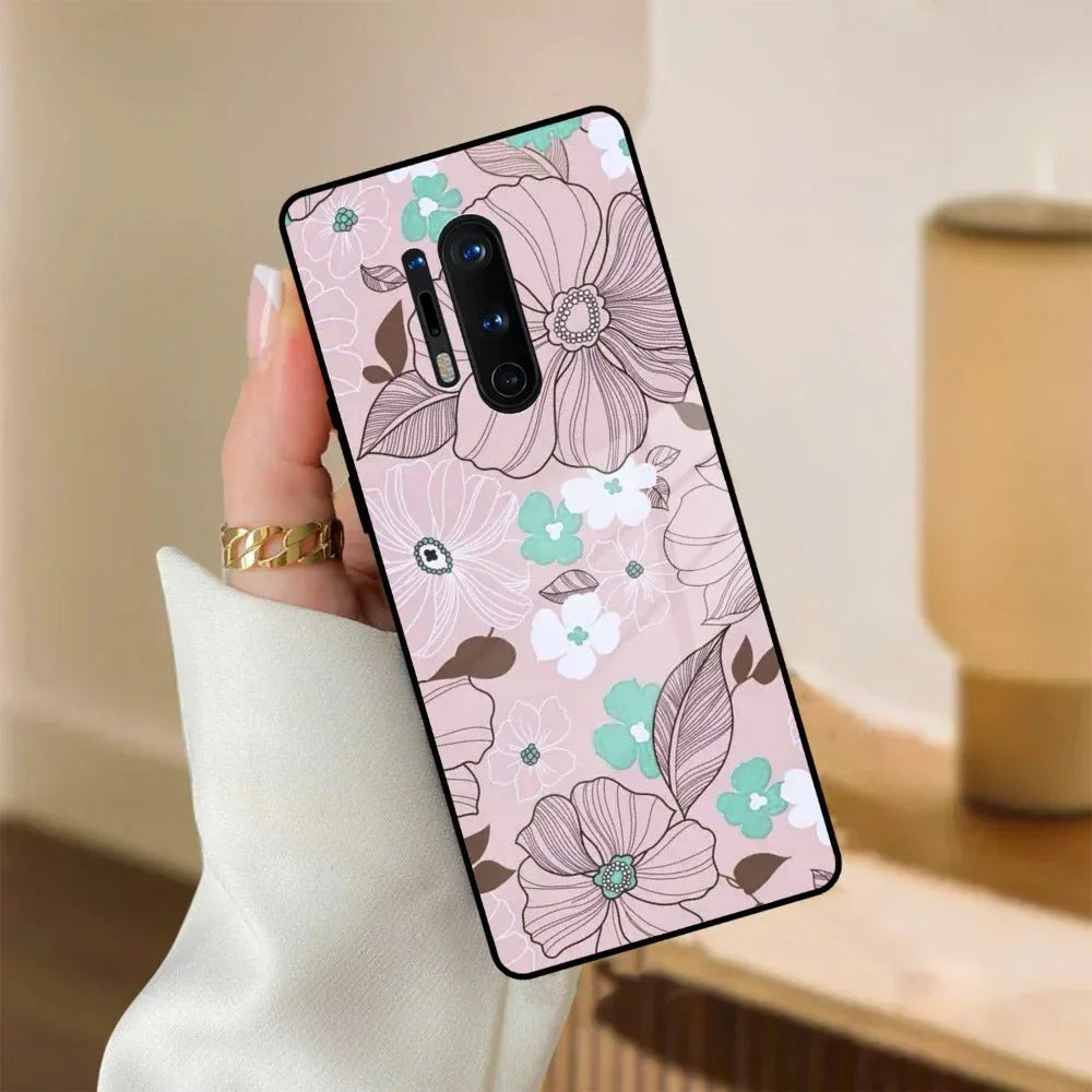 Peach Flower Glass Phone Cover for OnePlus - ShopOnCliQ