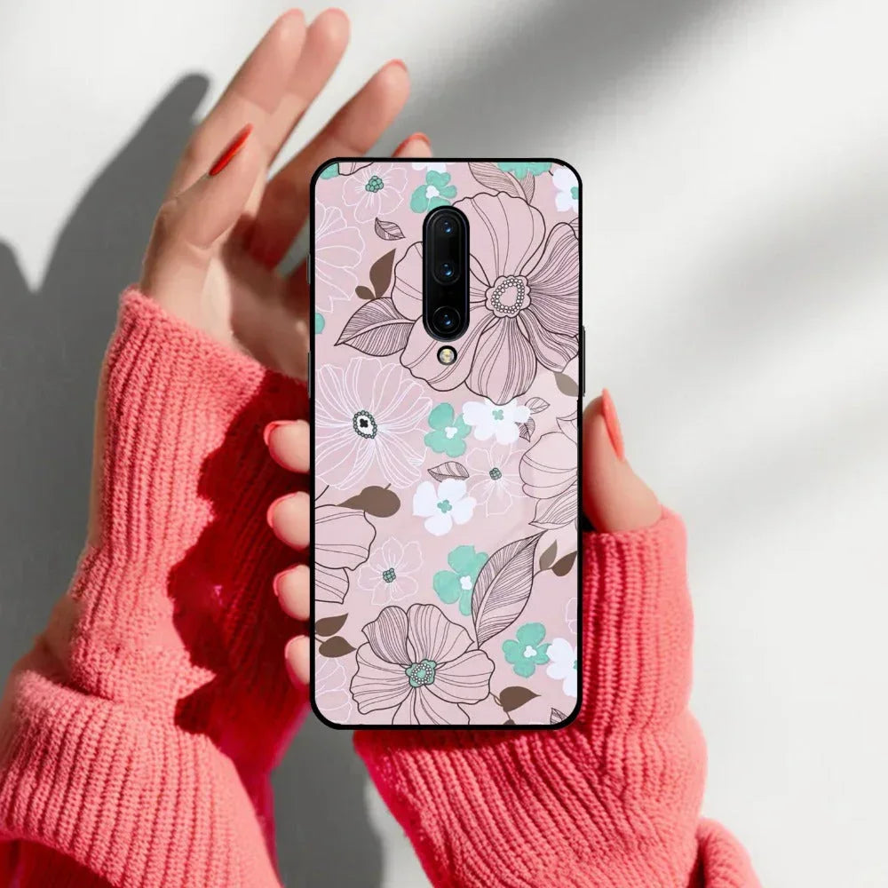 Peach Flower Glass Phone Cover for OnePlus - ShopOnCliQ