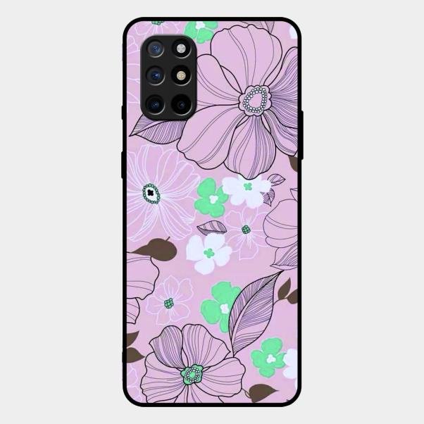 Peach Flower Glass Phone Cover for Oneplus 8T