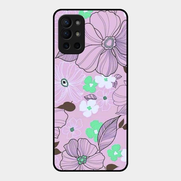Peach Flower Glass Phone Cover for Oneplus 9R 5G