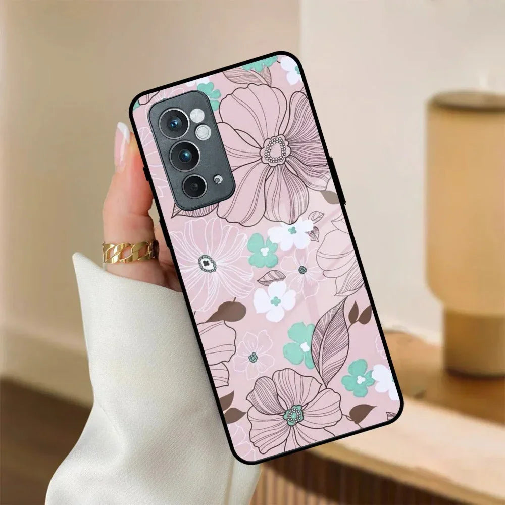 Peach Flower Glass Phone Cover for OnePlus - ShopOnCliQ