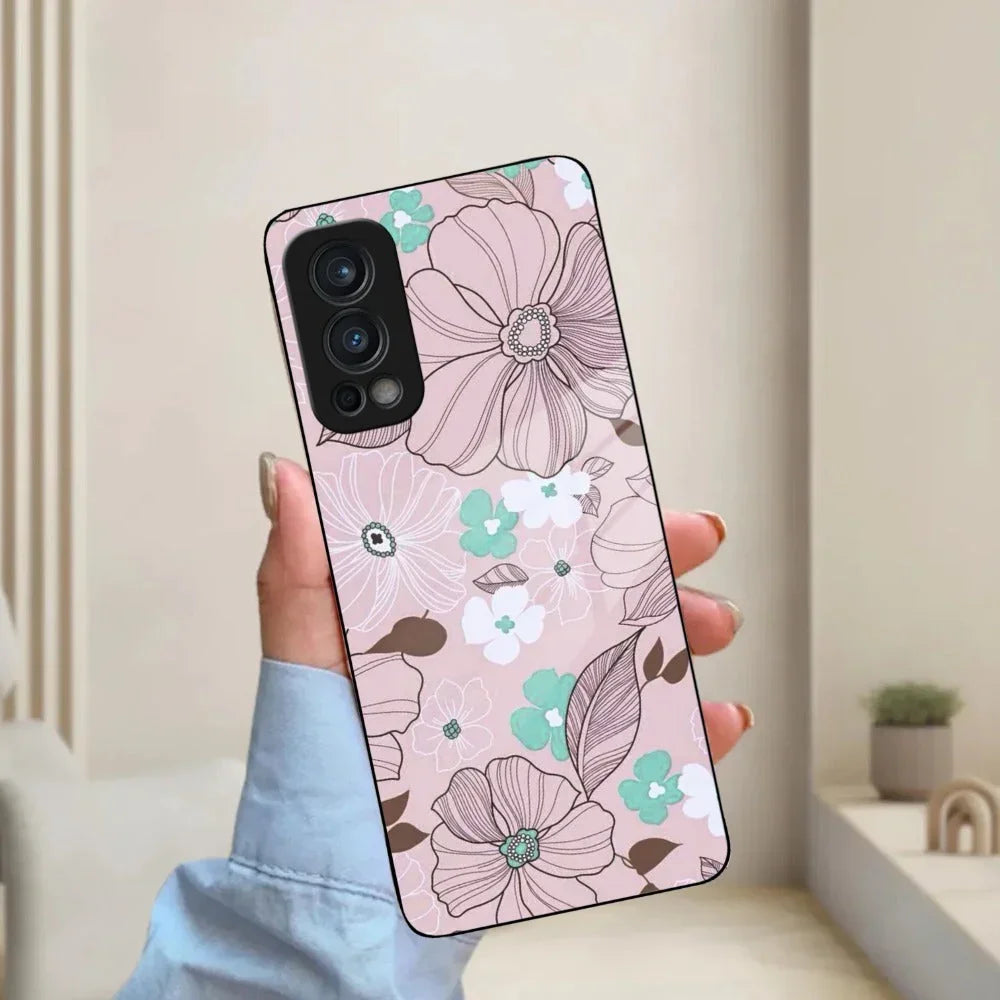 Peach Flower Glass Phone Cover for OnePlus - ShopOnCliQ