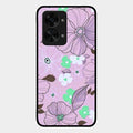 Peach Flower Glass Phone Cover for Oneplus Nord 2T 5G