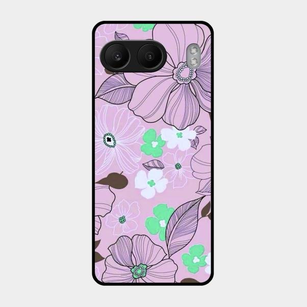 Peach Flower Glass Phone Cover for Oneplus Nord 4 5G