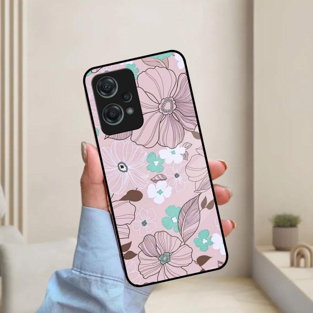 Peach Flower Glass Phone Cover for OnePlus