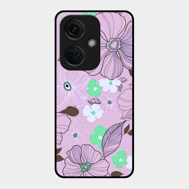 Peach Flower Glass Phone Cover for Oneplus Nord Ce 3 5G