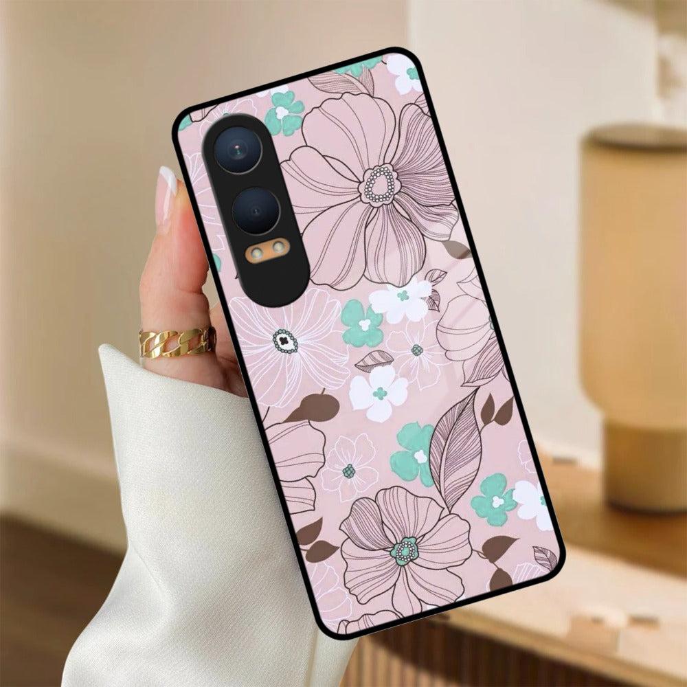 Peach Flower Glass Phone Cover for OnePlus