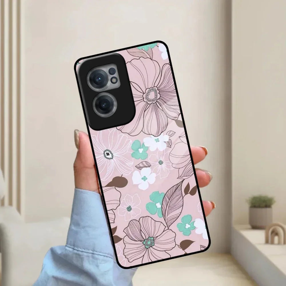 Peach Flower Glass Phone Cover for OnePlus - ShopOnCliQ