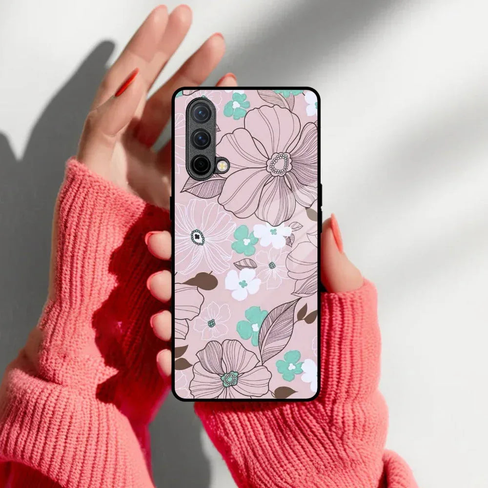 Peach Flower Glass Phone Cover for OnePlus - ShopOnCliQ