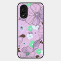 Peach Flower Glass Phone Cover for Oppo A38
