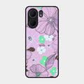 Peach Flower Glass Phone Cover for Oppo A5X 5G