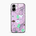 Peach Flower Glass Phone Cover for Oppo A6X 5G