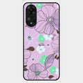 Peach Flower Glass Phone Cover for Oppo A78 5G