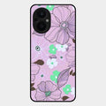 Peach Flower Glass Phone Cover for Oppo F21S Pro 5G