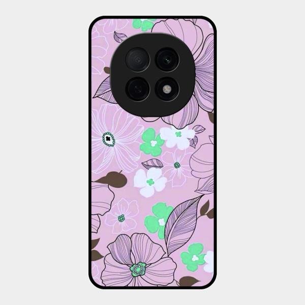 Peach Flower Glass Phone Cover for Oppo F29 Pro 5G