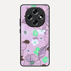 Peach Flower Glass Phone Cover for Oppo F31 Pro 5G