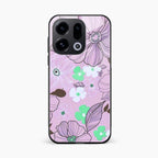 Peach Flower Glass Phone Cover for Oppo Find X9 5G