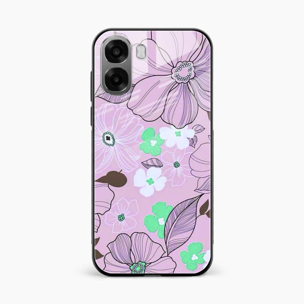 Peach Flower Glass Phone Cover for Oppo K14x 5G