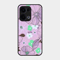 Peach Flower Glass Phone Cover for Oppo Reno 13 5G
