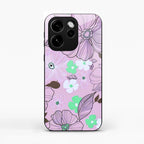 Peach Flower Glass Phone Cover for Oppo Reno 15C 5G