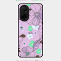 Peach Flower Glass Phone Cover for Poco C71