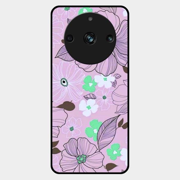 Peach Flower Glass Phone Cover for Realme 11 Pro Plus 5G