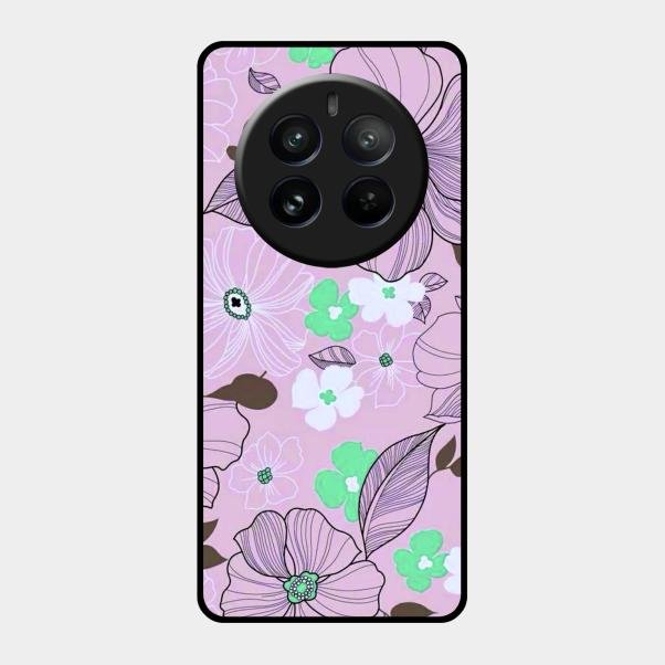 Peach Flower Glass Phone Cover for Realme 12 Pro 5G