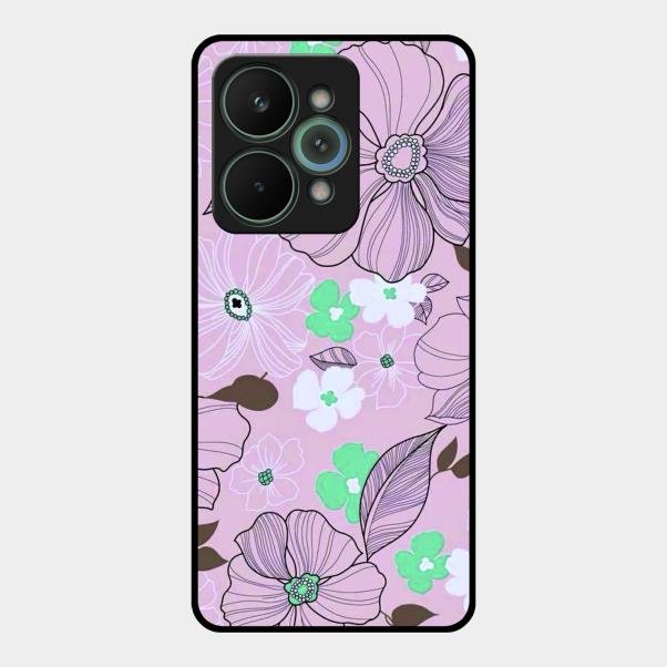 Peach Flower Glass Phone Cover for Realme 15 Pro 5G