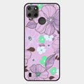 Peach Flower Glass Phone Cover for Realme C25Y