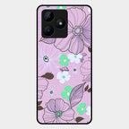Peach Flower Glass Phone Cover for Realme C53