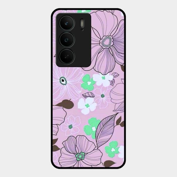 Peach Flower Glass Phone Cover for Realme C75 5G