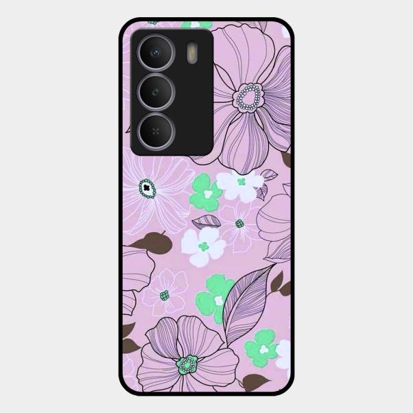Peach Flower Glass Phone Cover for Realme P3 Lite 5G