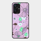 Peach Flower Glass Phone Cover for Redmi 13C 5G