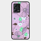 Peach Flower Glass Phone Cover for Redmi Note 12 5G