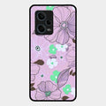 Peach Flower Glass Phone Cover for Redmi Note 12 Pro 5G