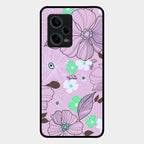 Peach Flower Glass Phone Cover for Redmi Note 12 Pro 5G