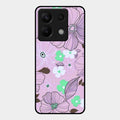 Peach Flower Glass Phone Cover for Redmi Note 13 Pro 5G