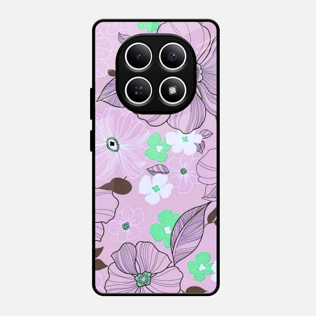 Peach Flower Glass Phone Cover for Redmi Note 15 5G