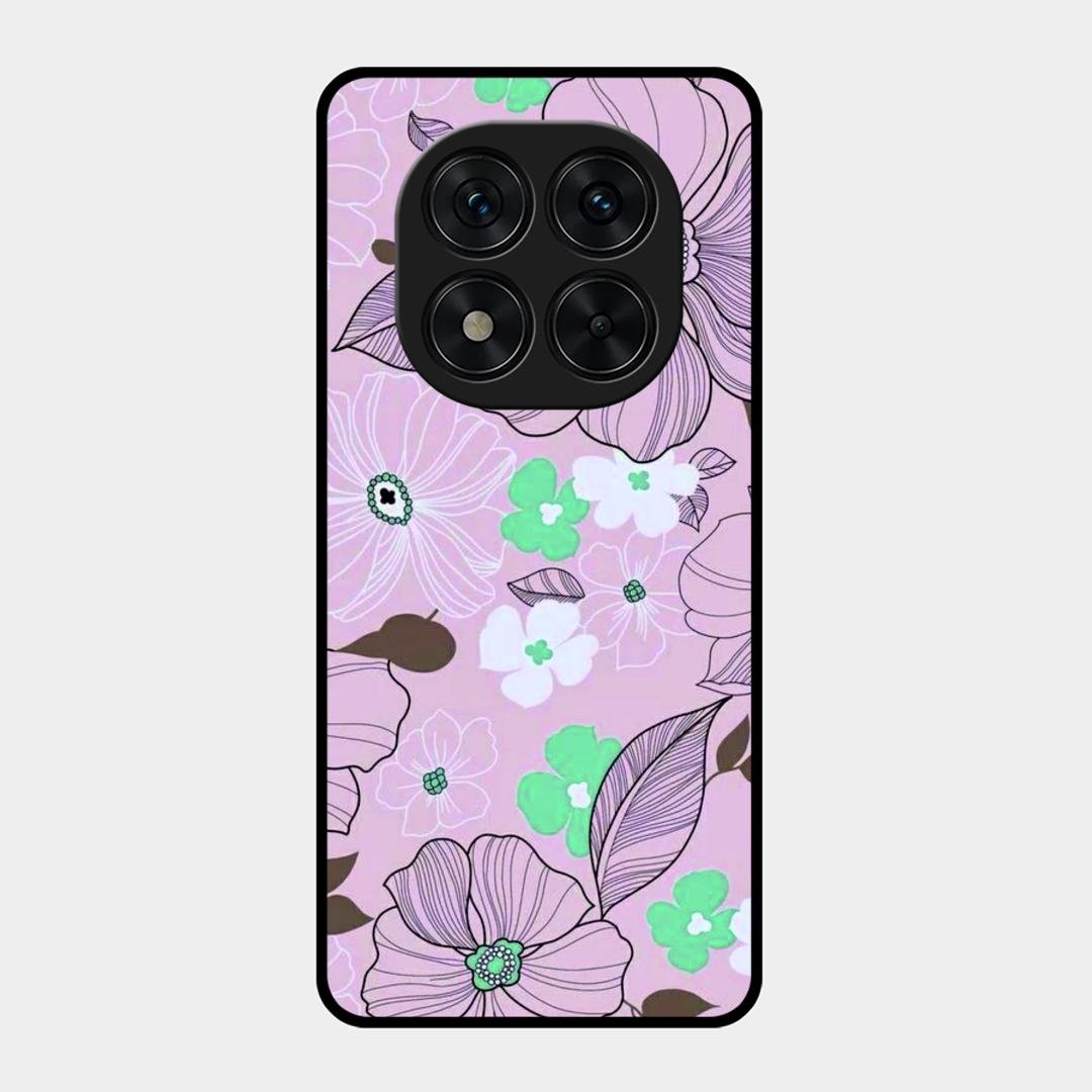 Peach Flower Glass Phone Cover for Redmi Note 15 Pro 5G