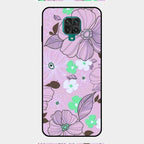 Peach Flower Glass Phone Cover for Redmi Note 9 Pro Max
