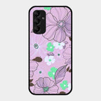 Peach Flower Glass Phone Cover for Samsung Galaxy A14 5G